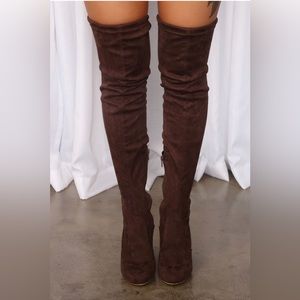 Brown Thigh High Boots